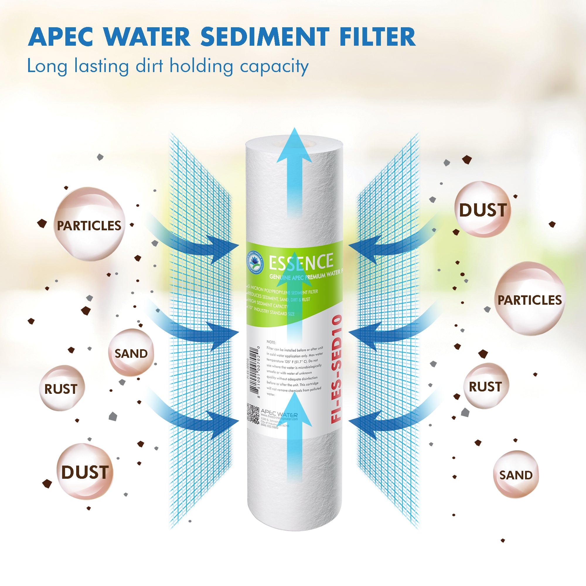 APEC RO Replacement Filters Bundle of 2 Essence Pre-Stage Replacement Filter Set