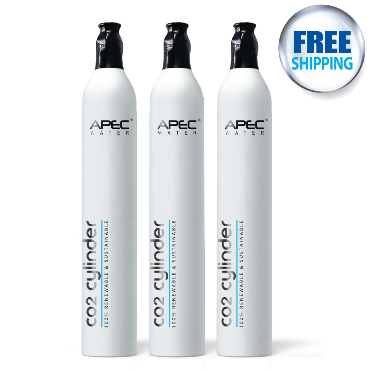3 CO2 Cylinders for Sparkling Water Maker