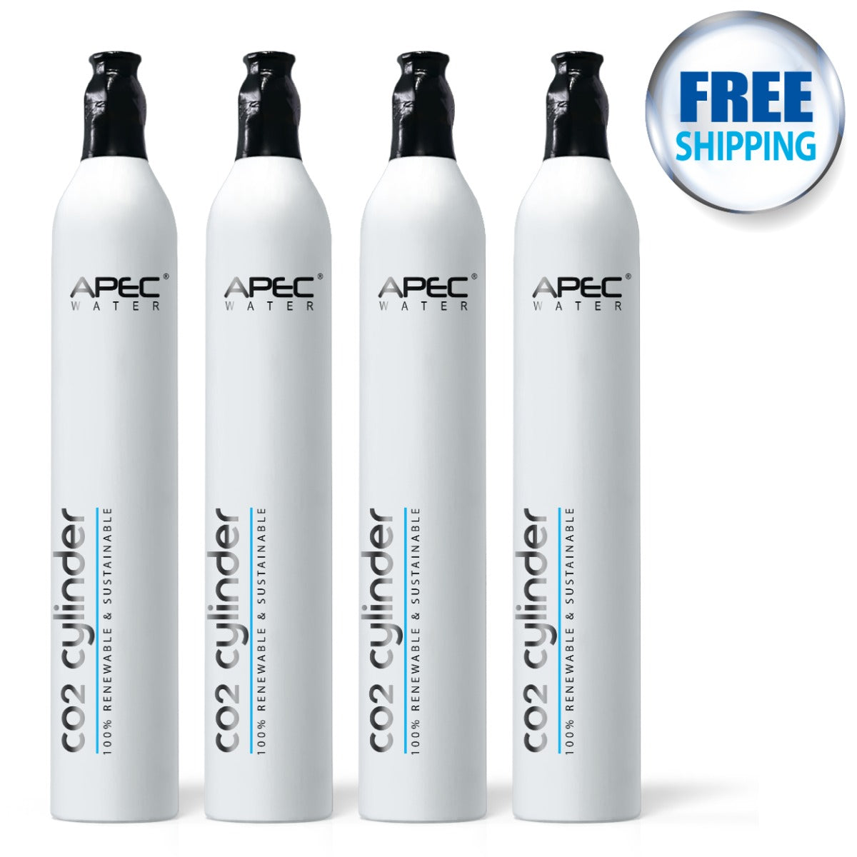 4 CO2 Cylinders for Sparkling Water Maker