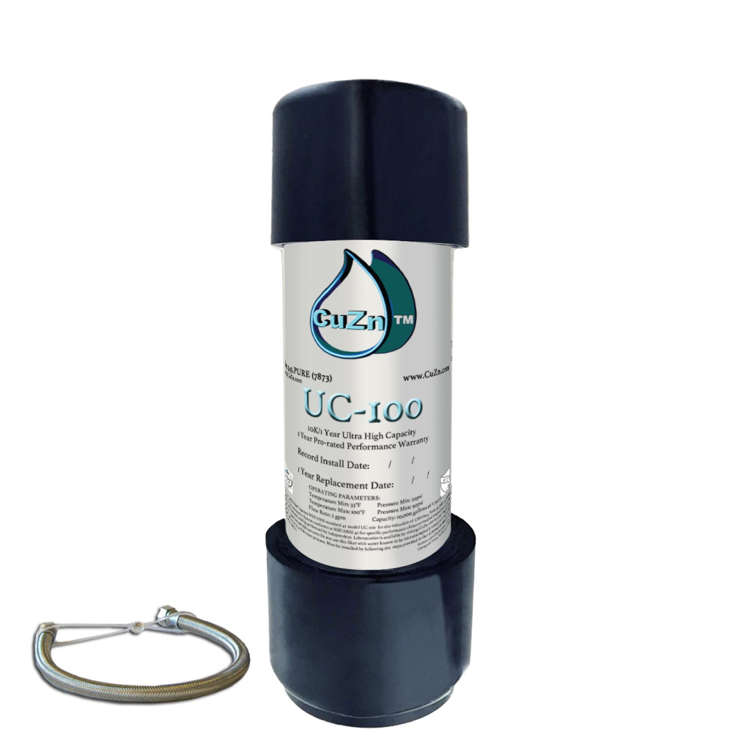 CuZn UC-100 Series Under Counter Water Filters - Ultra High Capacity