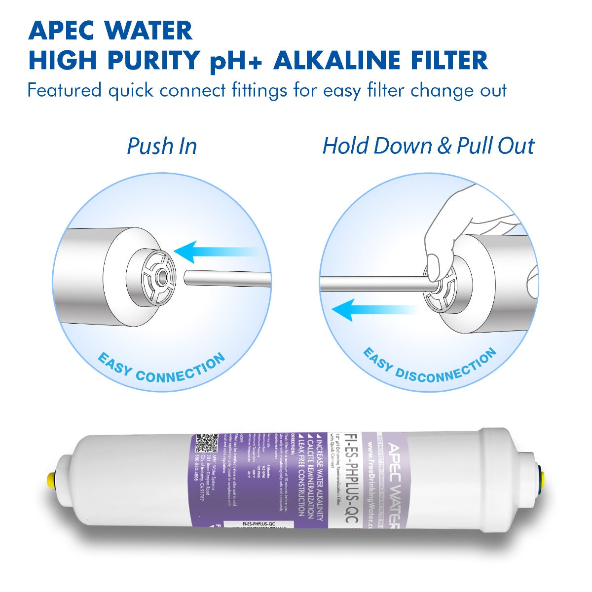 APEC RO Replacement Filters Pre-filter Set for ESSENCE ROES-PHUV75 V2 Reverse Osmosis Systems (Stages 1-3, 5 and 7)