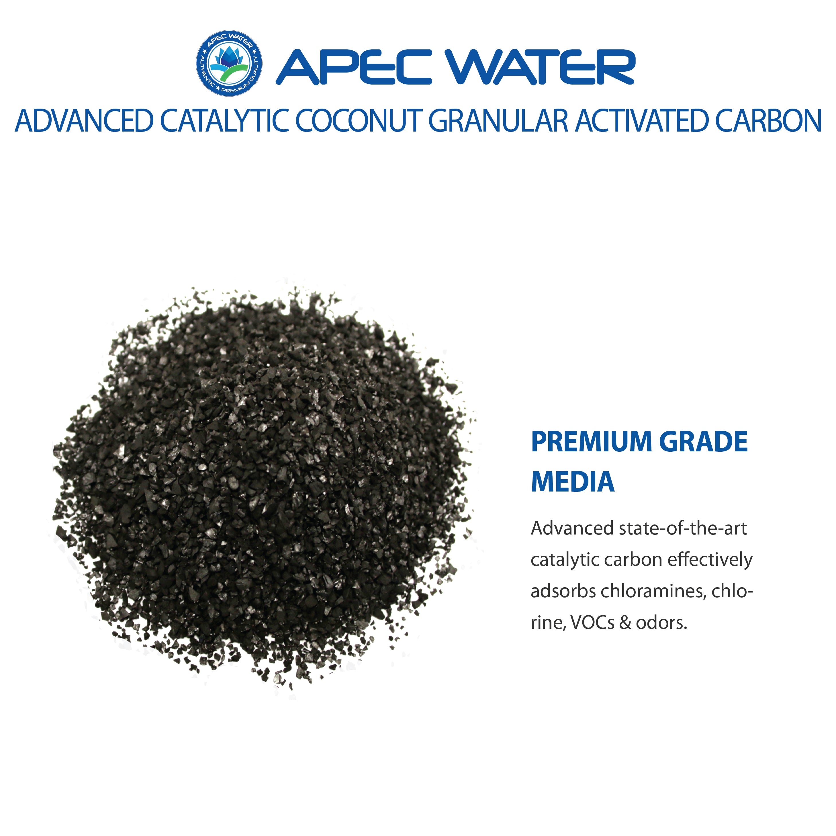 Green-Carbon-10 Replacement Media for chloramines and chlorine reduction 1 C.F.