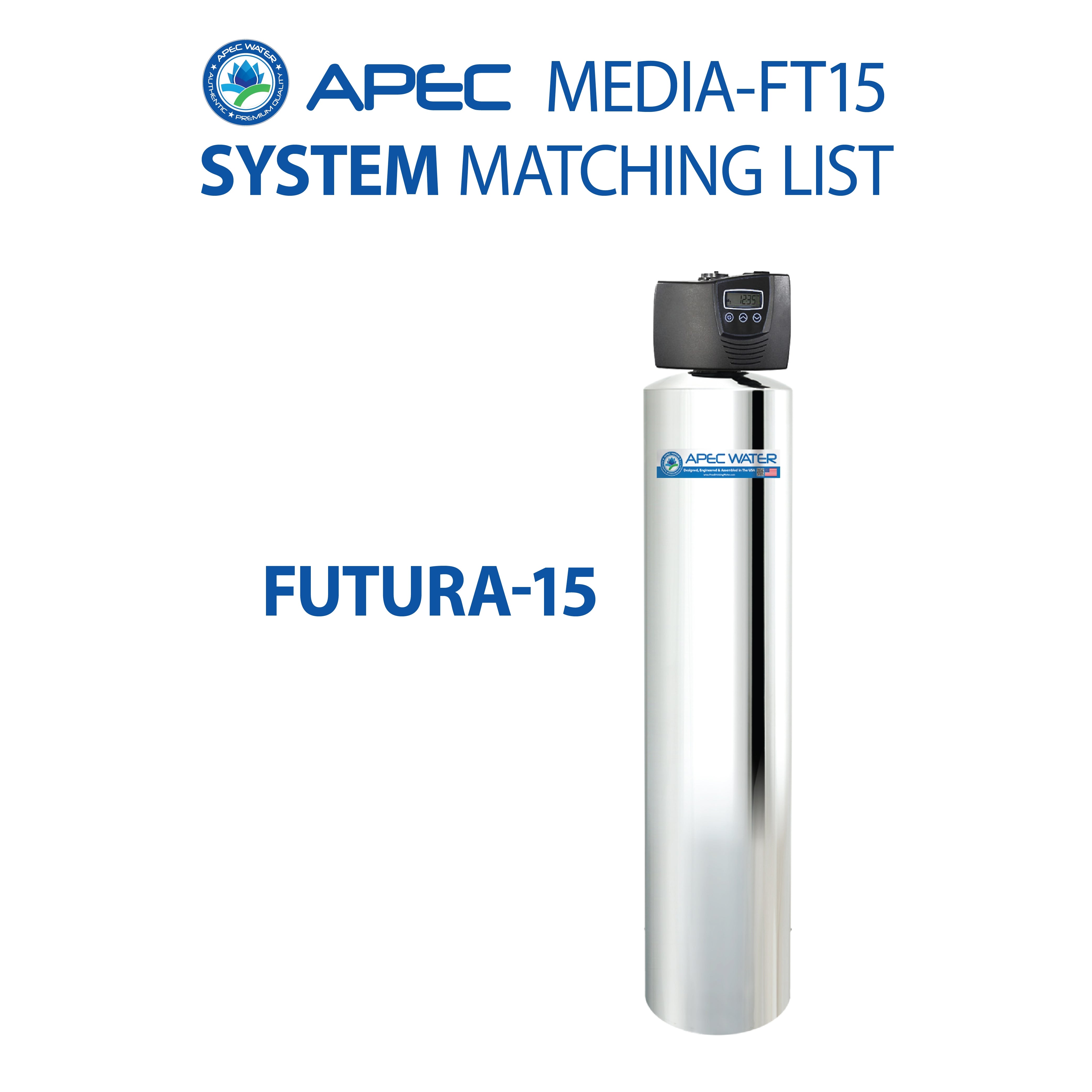 Futura-15 Salt-Free water conditioner Replacement Media