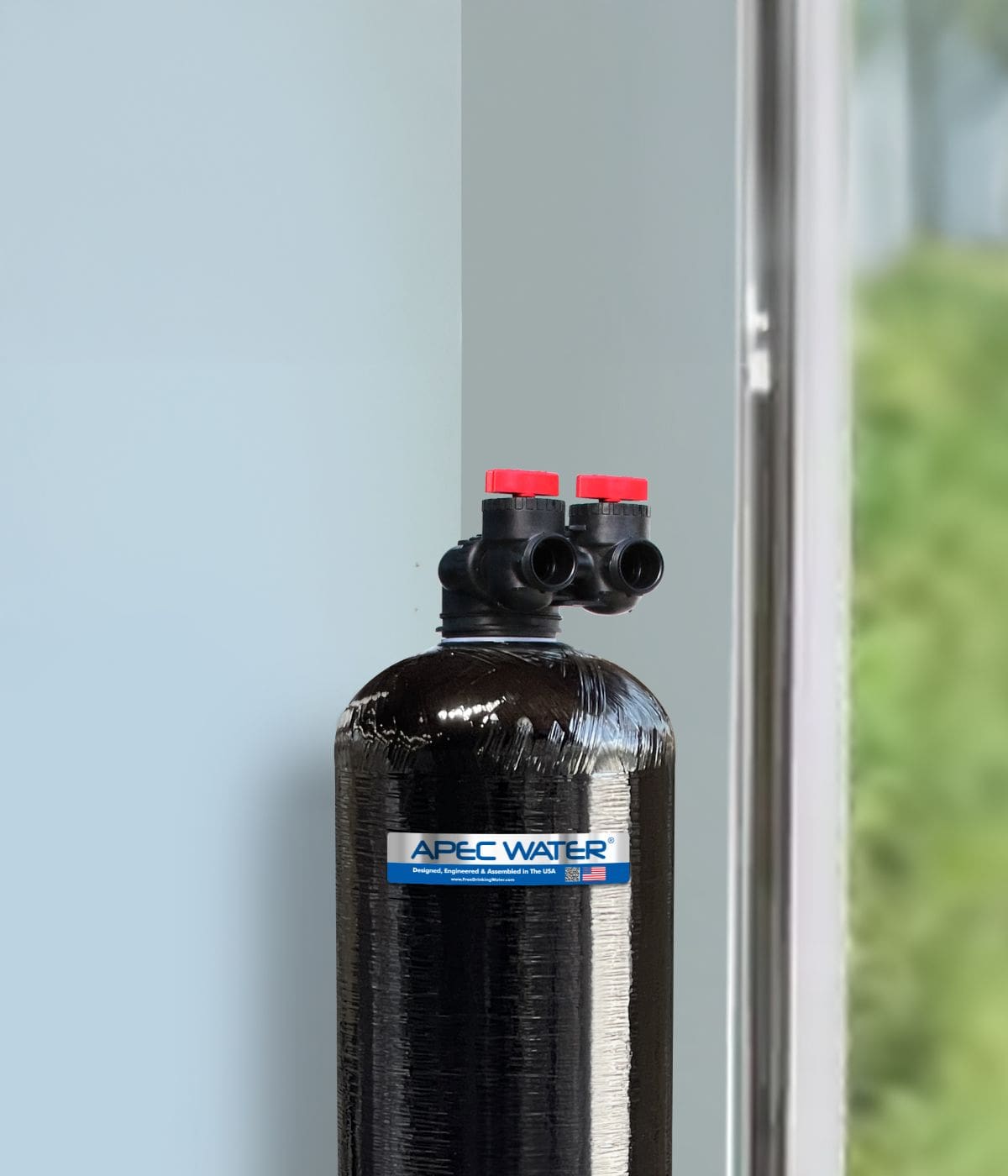 water softener garage picture